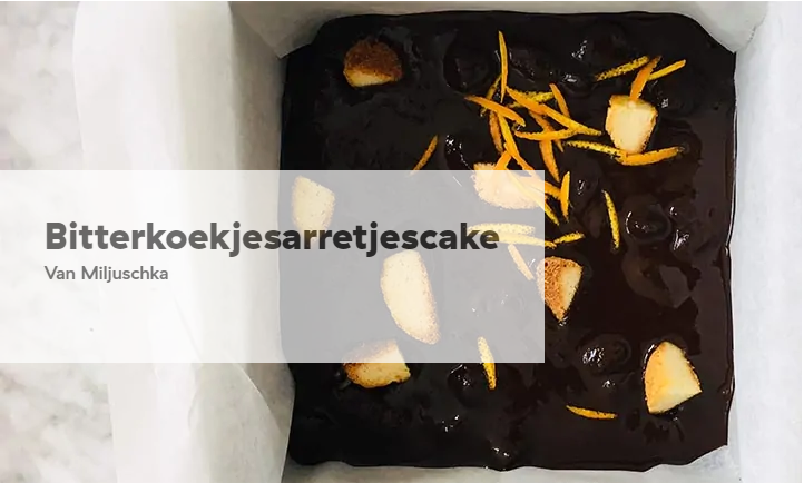 bitterkoekjes arrestjescake